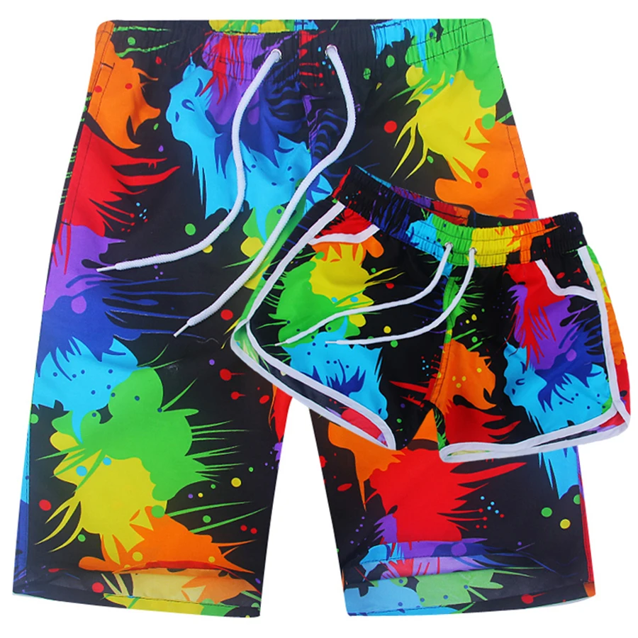 Гавайские пляжные мужские шорты брюки купальный костюм Забавный с коротким