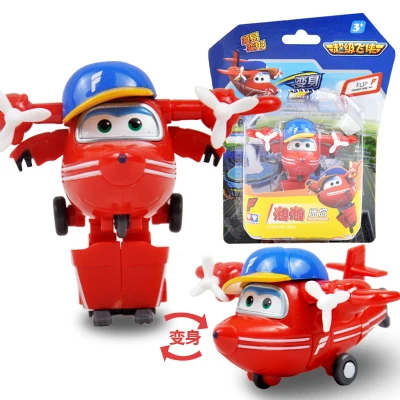 4 шт./компл. 7 см Супер Крылья мини самолет робот мира пол детские игрушки Фигурки