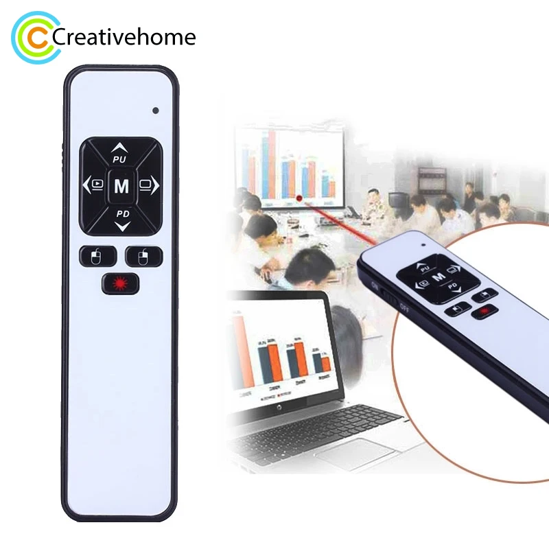 Haweel ppt presenter remote control wireless powerpoint presentation pointer 2.4GHz Clicker Handheld Controller Flip Pen Laser |