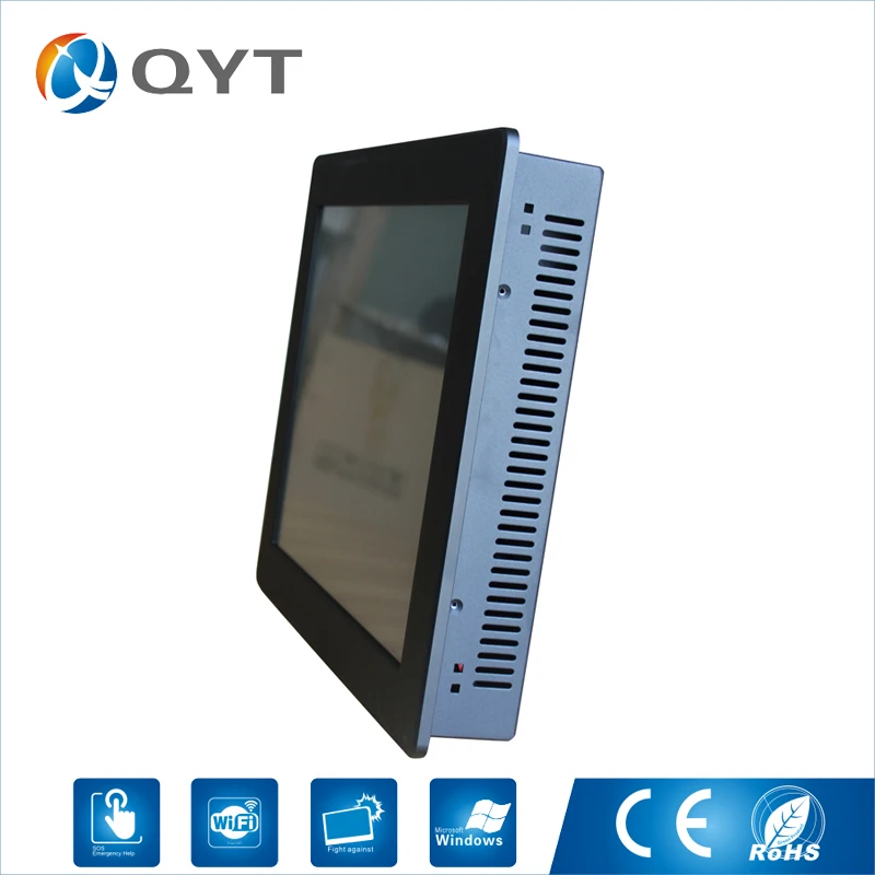 

15 inch Fanless Mini Industrial panel PC touch screen Intel 3855U 1.6GHz 4G RAM 32G SSD all in one touch PCs