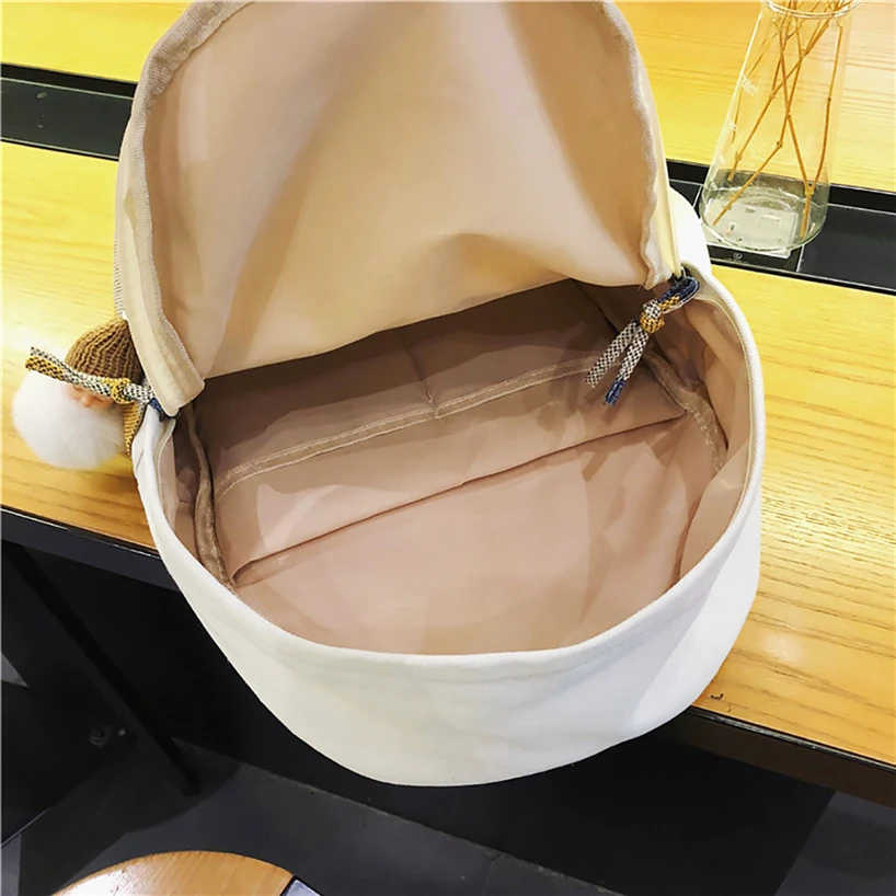 Aelicy Canvas Backpack Bag Teenager Japanese Plaid Stripe Backpacks Women Students School Bags Girls Summer Leisure Fresh Style | Багаж и