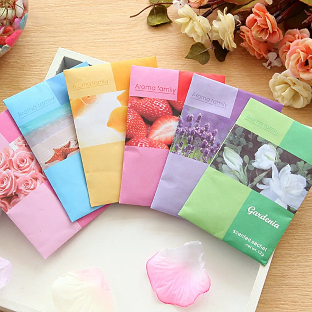 3 bags Mini Natural Perfume Air Freshener Vanilla Sachets Paper Fragrance Bag Scented | Красота и здоровье