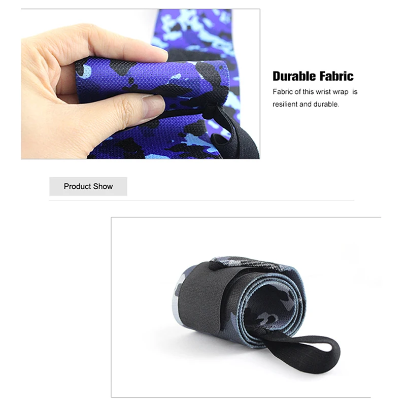 1 шт. камуфляжная нейлоновая эластичная повязка на запястье для тяжелой атлетики