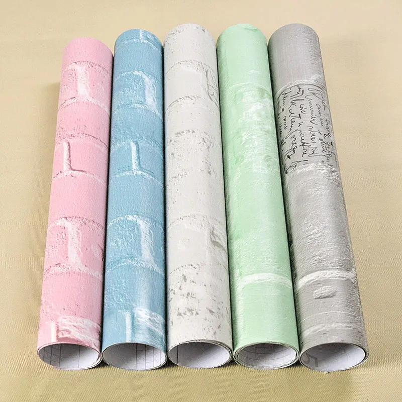 

Self-adhesive waterproof wallpaper imitation 3D English brick renovation stickers living room bedroom dormitory wallpaper -768