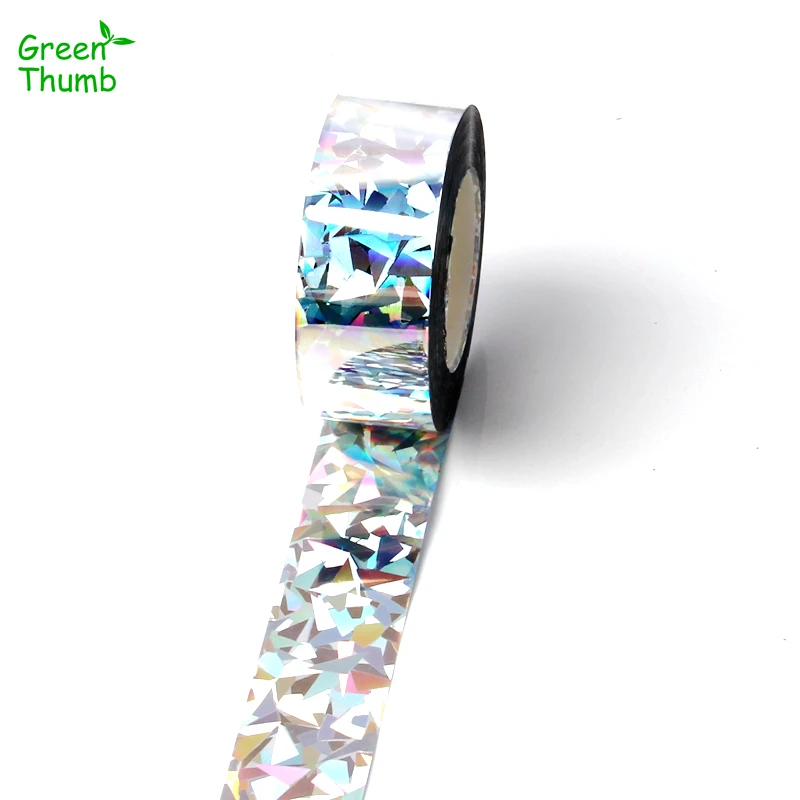 20 штук 80 м * 2 4 см Птица репеллент лента Голографическая eco friendly птица Scare зеленого