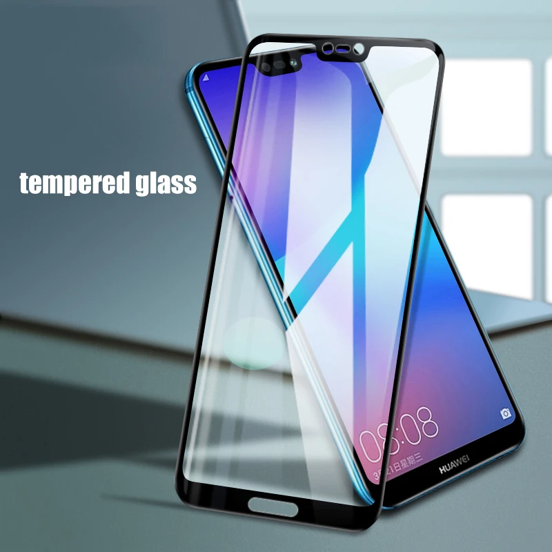 Защитное стекло 9D для Huawei Nova 2 2i 3 3i 3e 4 5 Pro полностью покрывающее изогнутое защиты