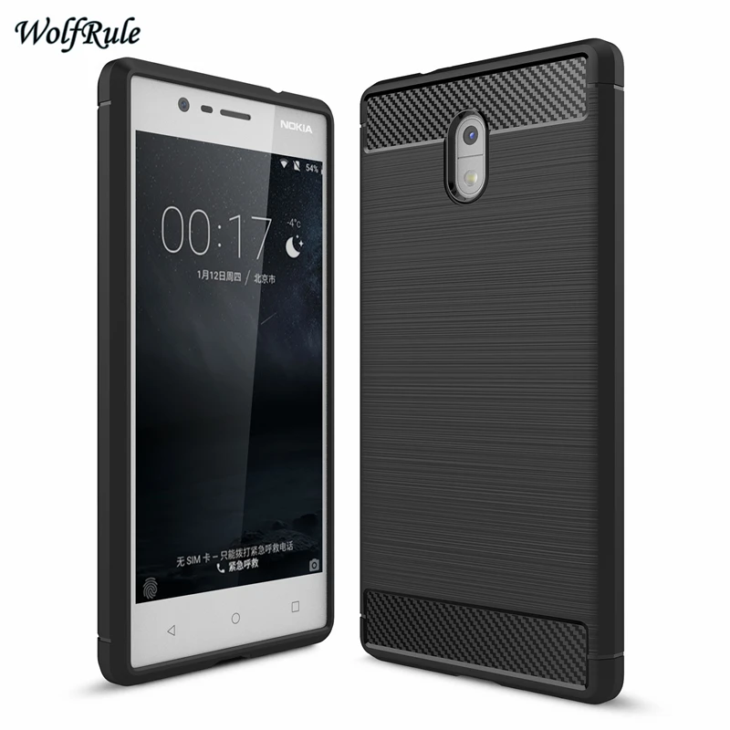 Чехол для мобильного телефона Nokia 3 противоударный чехол из ТПУ матовый Стильный