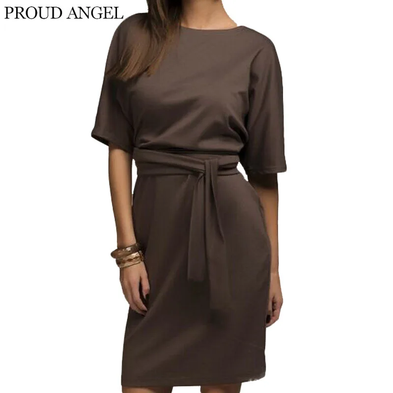 2015 New Fashion Women chiffon Casual Dresses Summer Autumn Sexy O-Neck Vestidos Femininos half sleeve dress WBK-040 | Женская одежда