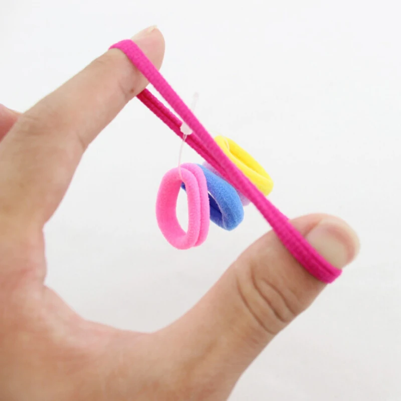 40 штук/упаковка Детские держатели для волос Симпатичные резиновые резинки