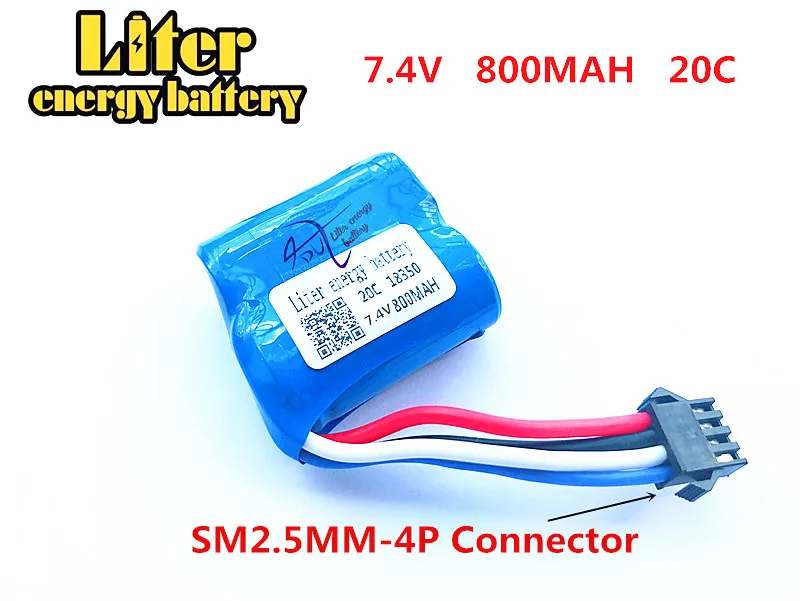 18350 мАч 800 20c Lipo батарея для UDI001 UDI 001 RC лодка Подлинная импульс цилиндриВ ческой 7 4 В