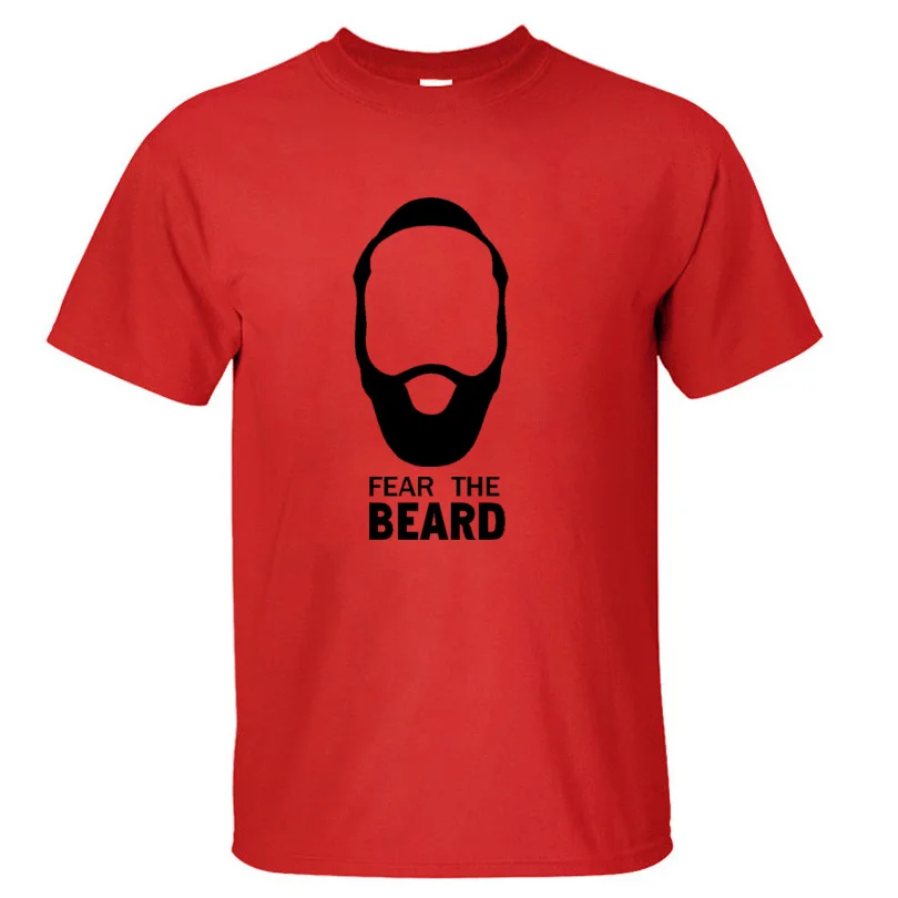 Basketballer Star James Harden Fear the Beard хлопковые футболки с круглым вырезом мужские топы
