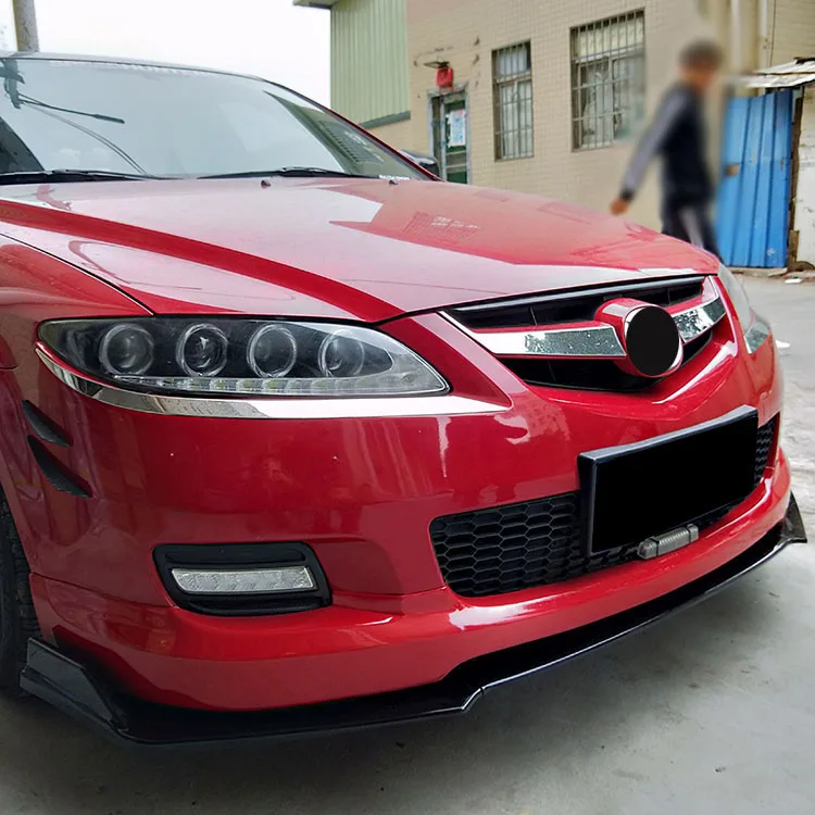 Для Mazda 6 красочные украшения переднего бампера для губ вокруг гриля для губ под крышкой Лопата специальные аксессуары применяются к 2002- M6
