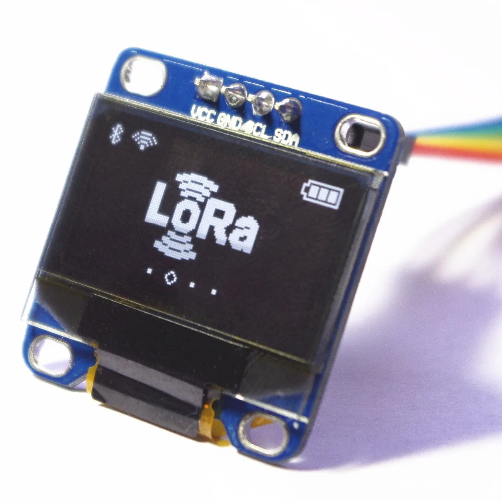 White Color 0.96 inch Oled Display Module I2C IIC 128*64 LCD OLED 3.3V-5V for Arduino 51 MSP420 STIM32 SCR (HTDS-WI96N) | Электроника