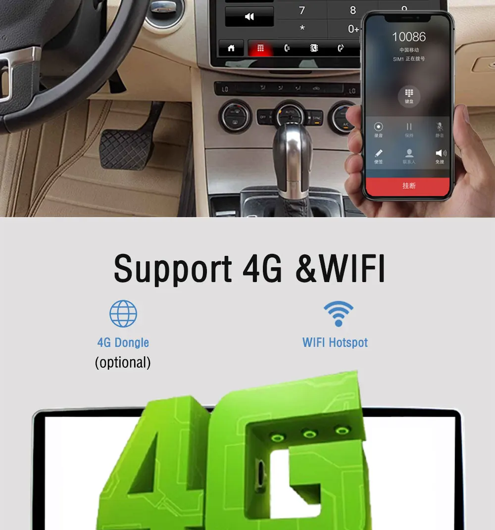 Android 8,1 Авторадио 12,8 ''автомобильное радио 360 градусов Rotable подвижный для Toyota/Nissan/hyundai/Kia gps Navi большой экран 2 Din