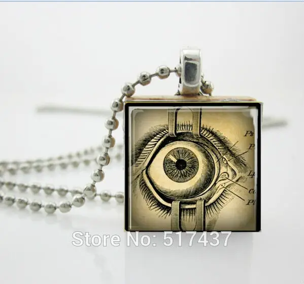 Анатомия человека Цепочки и ожерелья глазного яблока Готический стиль СТИМ панк