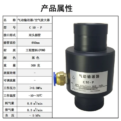 type 4 Pneumatic Conveyor Air Amplifier Pneumatic Conveyor Engineering Plastic Material - Color: type 4