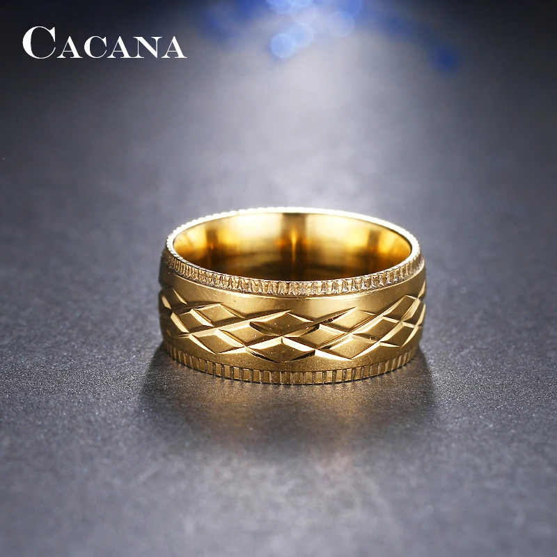 Женские кольца из нержавеющей стали CACANA персонализированные X Mark модные
