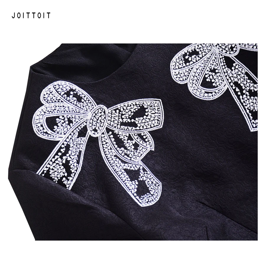 Для женщин вечерние линия платье женские офисные Star алмазы лук узор черный три