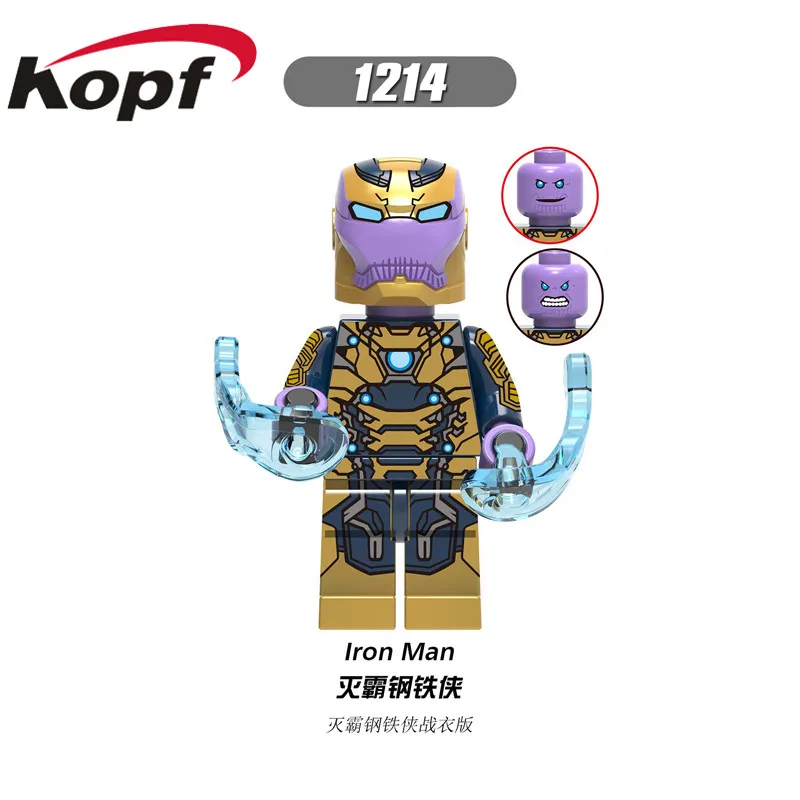 1214 Without Box Строительные блоки Мстители 4 Endgame кирпичи Hawkeye Тор машина войны Туманность фигурки Железного человека игрушки для детей Коллекция XH 1268 - Цвет: 1214 Without Box