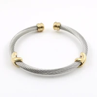 ladies bangles cross charming stripe wire cable bangle bracelet mens womens bracelet bangle for men women jewelry