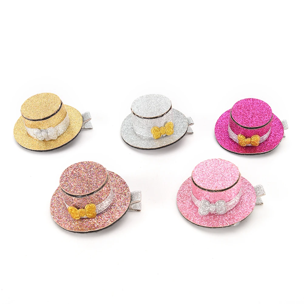 Заколка для щенка с блестками Топ шапка заколка волос ручная работа прекрасная