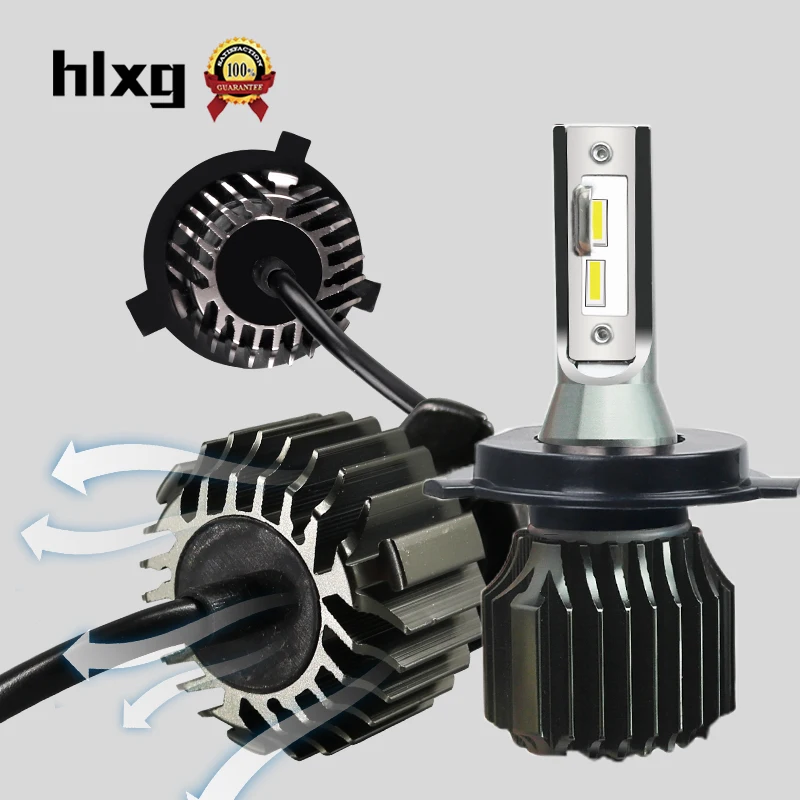 Безвентиляторный h7 led 12V автомобильная лампа диодные лампы CSP противотуманный