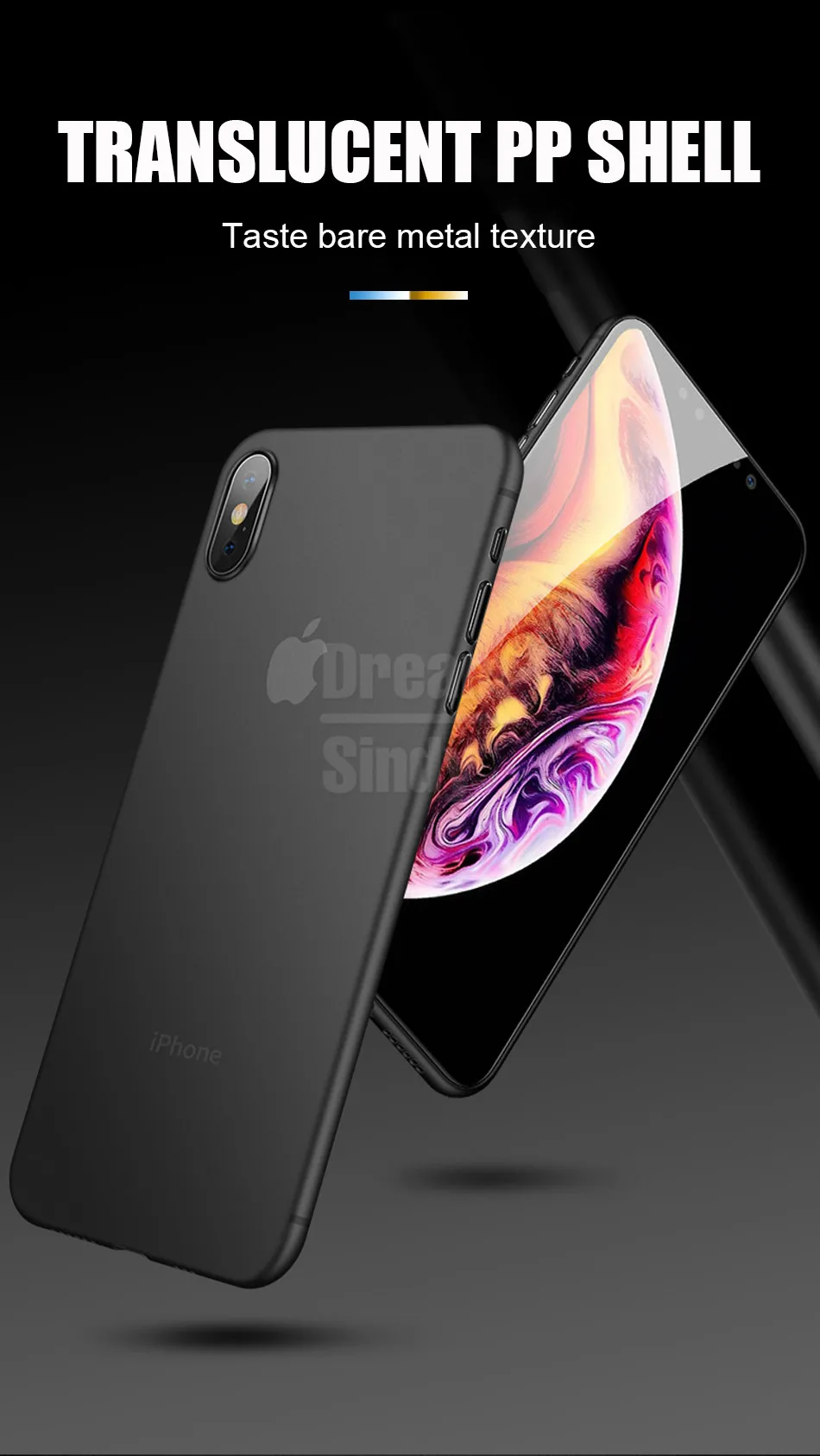 Ультратонкий матовый чехол 0,26 мм для айфон IPhone 7 8 6 6s XR XS Max X чехол для IPhone XS XR X 6 7 8 Plus противоударный Cas