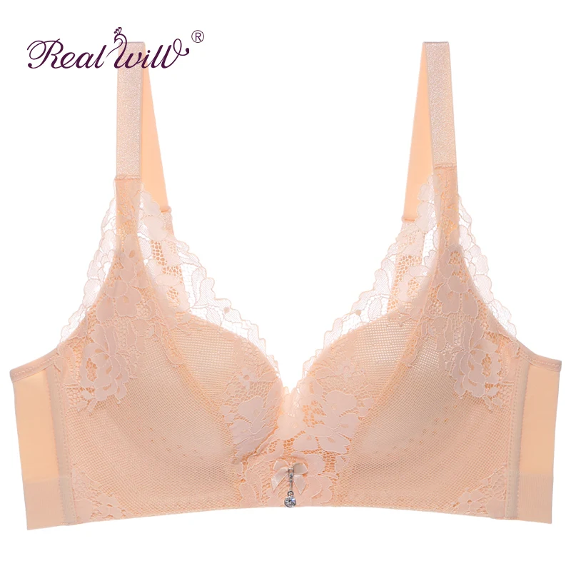 Realwill пикантные Для женщин Мода Push Up ультратонкий на косточках Мягкий Кружево