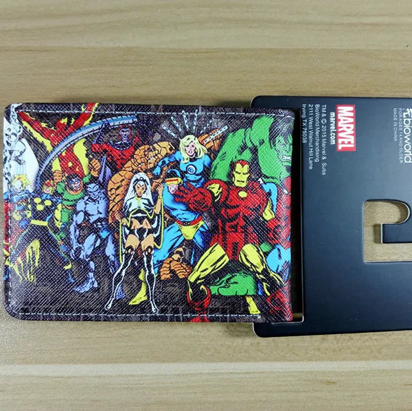 Кошелек Marvel Comics герои Тора Халка Дэдпул вещь Волк и фотографии Collection короткое