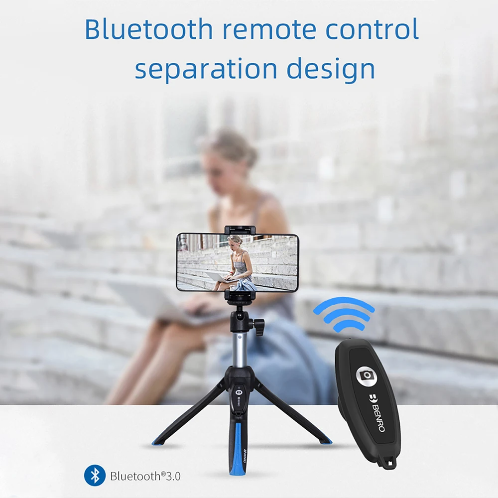 Benro MK10 II комбо переносной штатив селфи палка для iPhone XS MAX X 8 samsung huawei P30 DJI OSMO