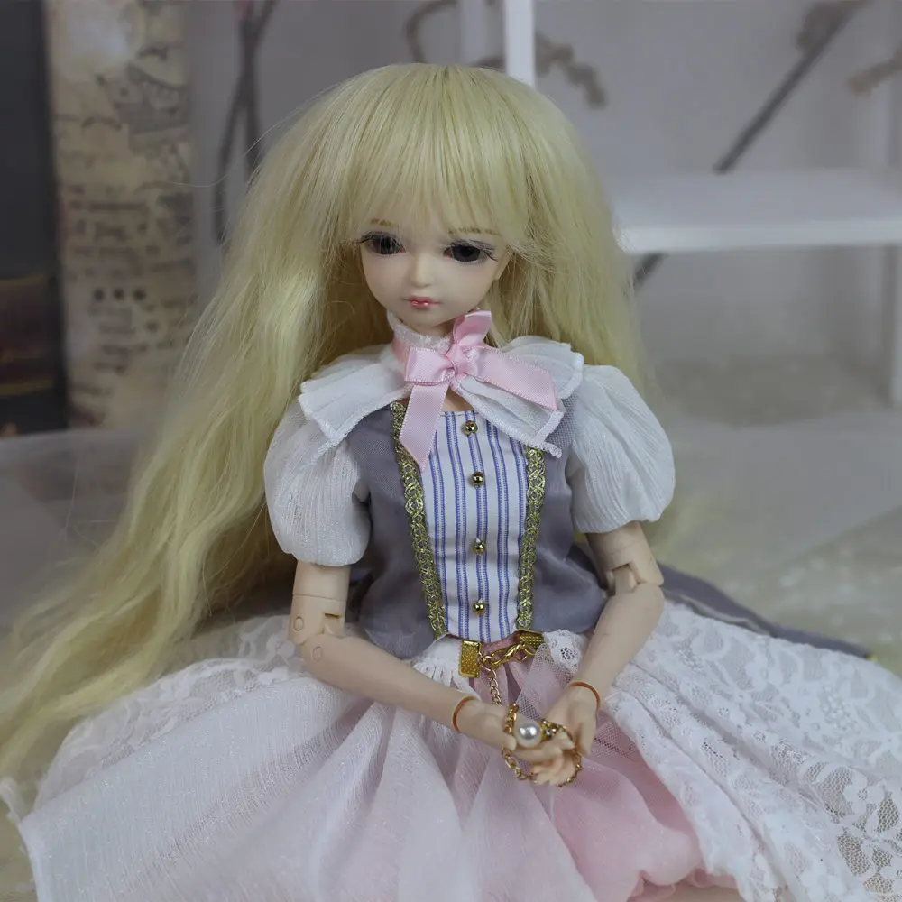 Одежда только для 1/4 bjd 45 см смокинг для куклы розовый белый кружево платье Элегантный Лолита Принцесса наряд Forturn Days подарок для девочки