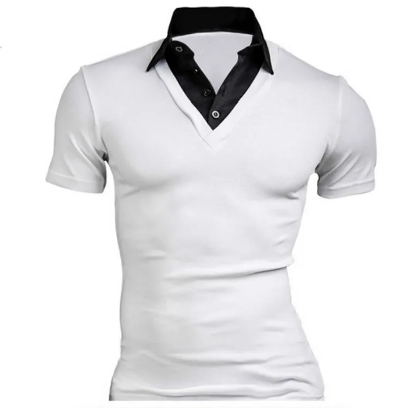 Мужские футболки весна лето 2019 модная дизайнерская одежда с имитацией двух