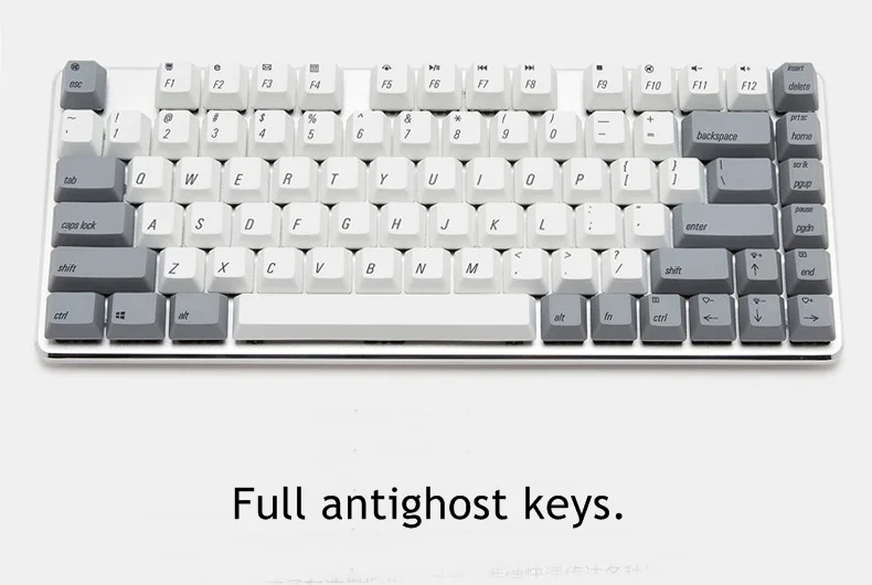 Magicforce 82 ключ PBT сублимации издание антипризрак USB проводной белый подсветкой эргономичная механическая клавиатура Gateron переключатели
