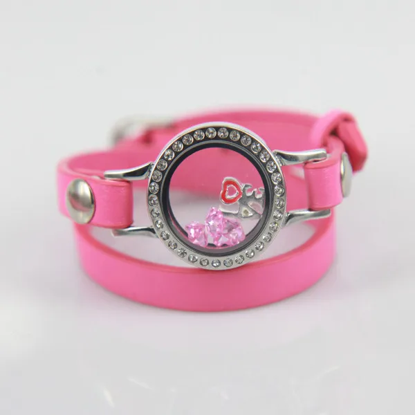 Дизайнерский ювелирный браслет Vinnie из нержавеющей стали с кристаллами медальон