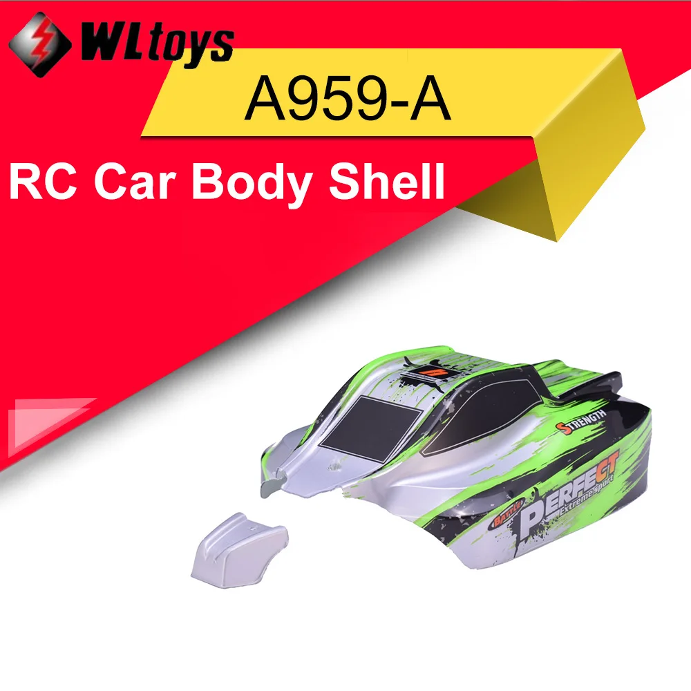 Оригинальный WLtoys A959 A 1/18 автомобиля оболочки корпуса 01.001 Зеленый RC автомобиль