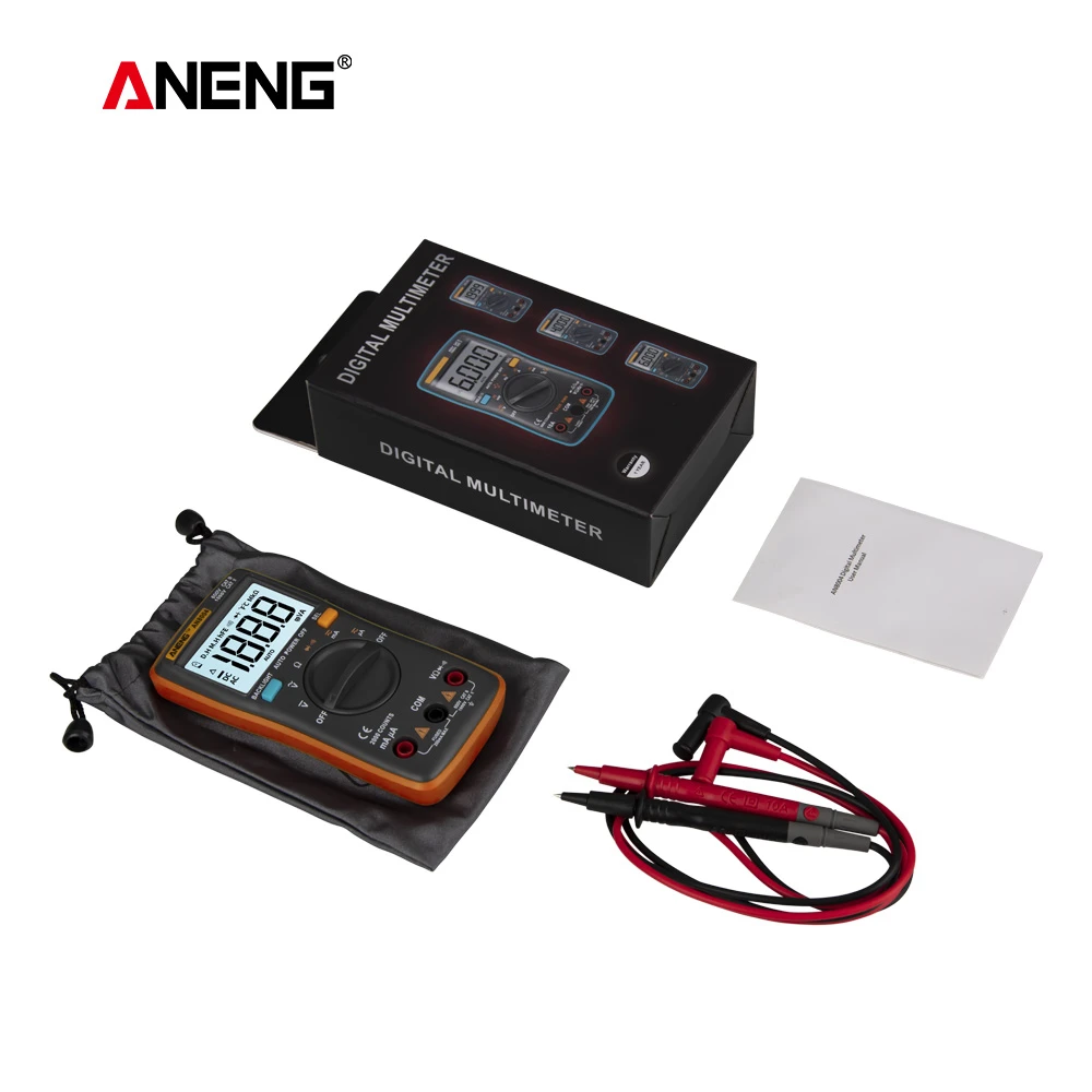 ANENG AN8004 LCD digital multimeter profesional capacitor tester esr meter richmeters inductance meter tester be true