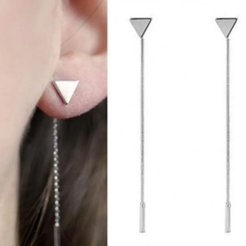 Женские серьги-подвески Brincos Oorbellen Bijoux с геометрическим треугольником и