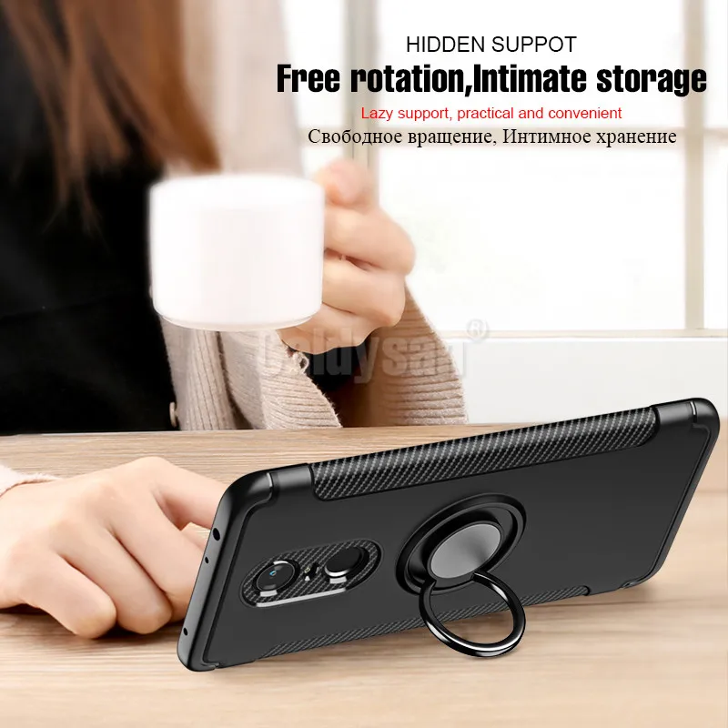 Чехол с кольцом подставкой для Xiaomi Pocophone F1 Redmi 6 Pro 6A 5 Plus 5A Note 4 4X 5A|Бамперы| |