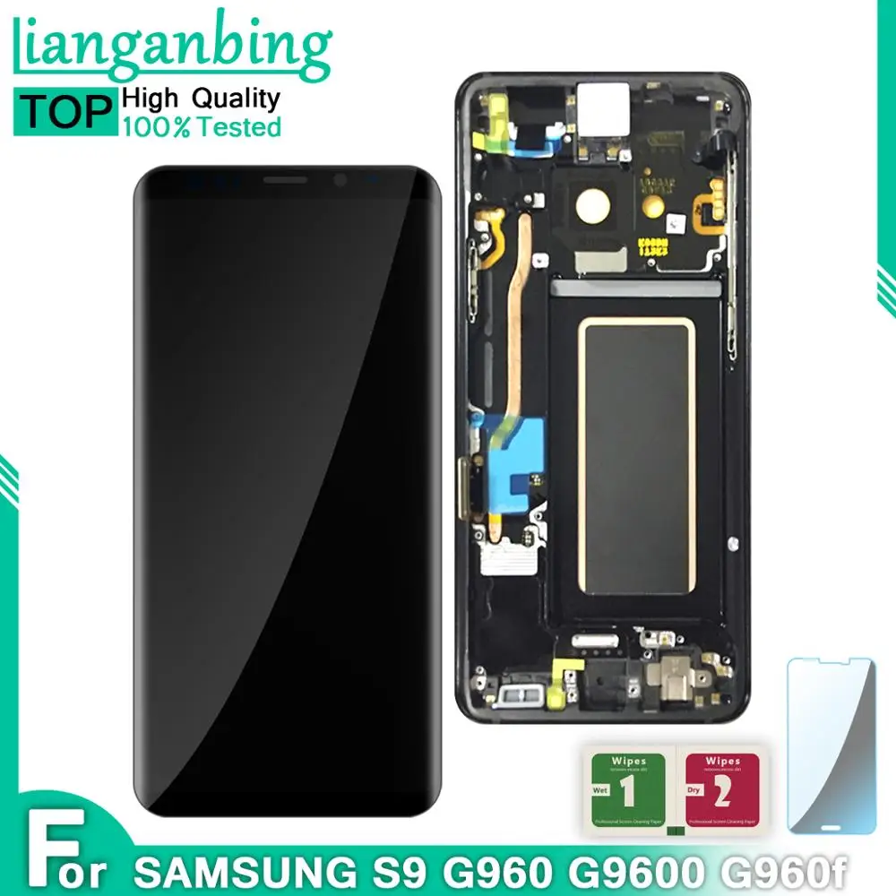 ЖК-дисплей SUPER AMOLED для SAMSUNG Galaxy S9 G960 с сенсорным экраном и дигитайзером в сборе