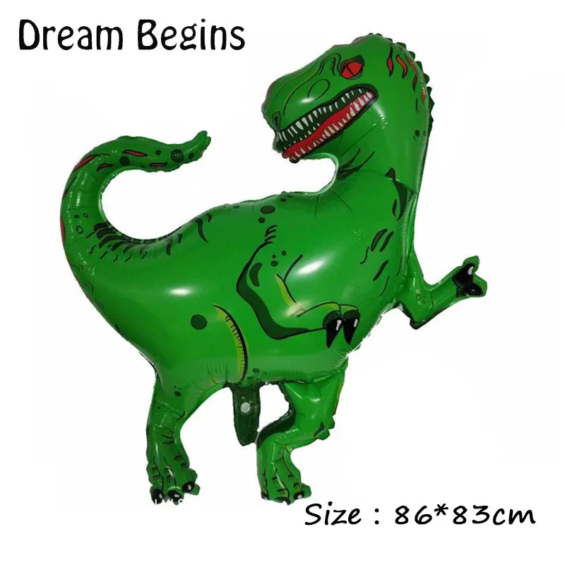 ДБ 1 шт. гигантский динозавр воздушный шар из фольги для вечеринок мальчиков с
