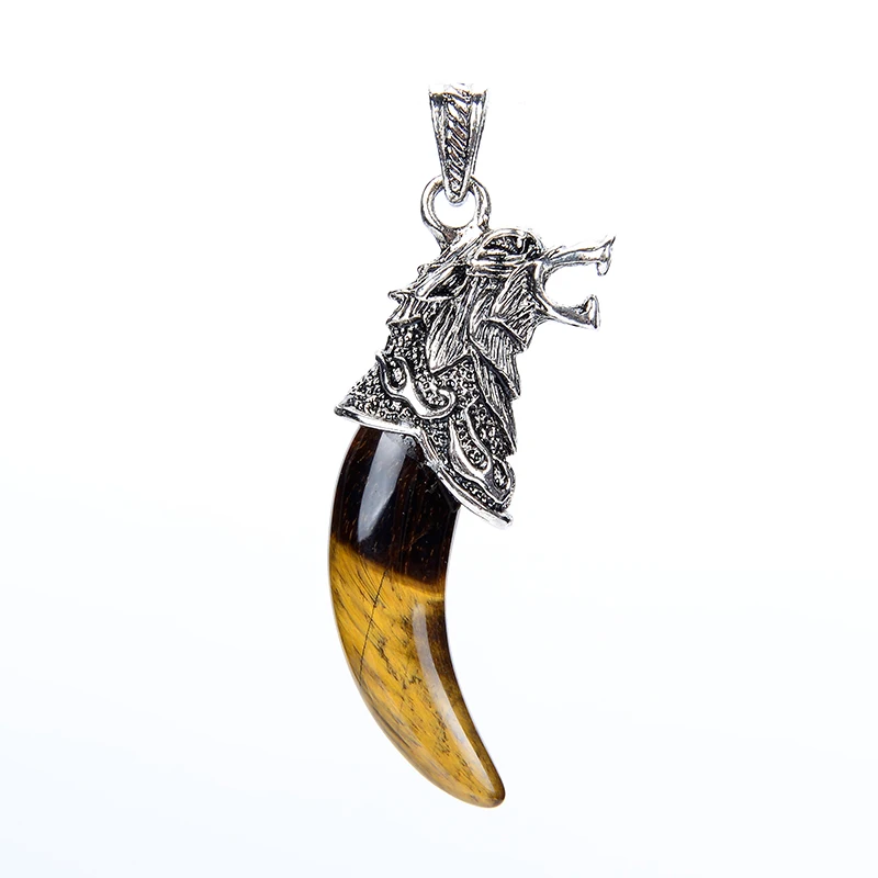 Винтажные посеребренные Подвески для женщин и мужчин ожерелье из натурального