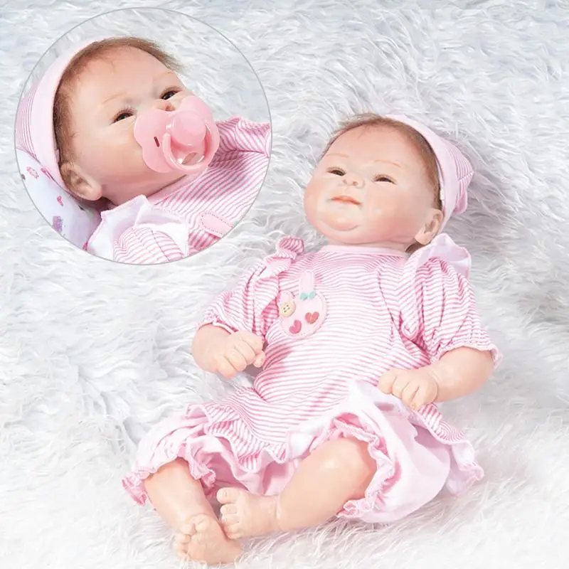 Милая розовая одежда Кукла-Реборн кукла-симулятор для детей реалистичные