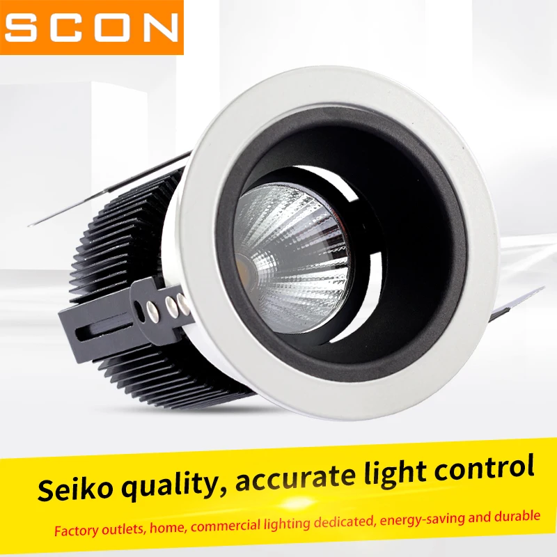 SCON AC110-240V ресторан отель engineering7W/12 W Светодиодный прожектор COB Cree настенный светильник в виде барабана стиральной машины CRI Ra> 93 Современное Внутреннее освещение