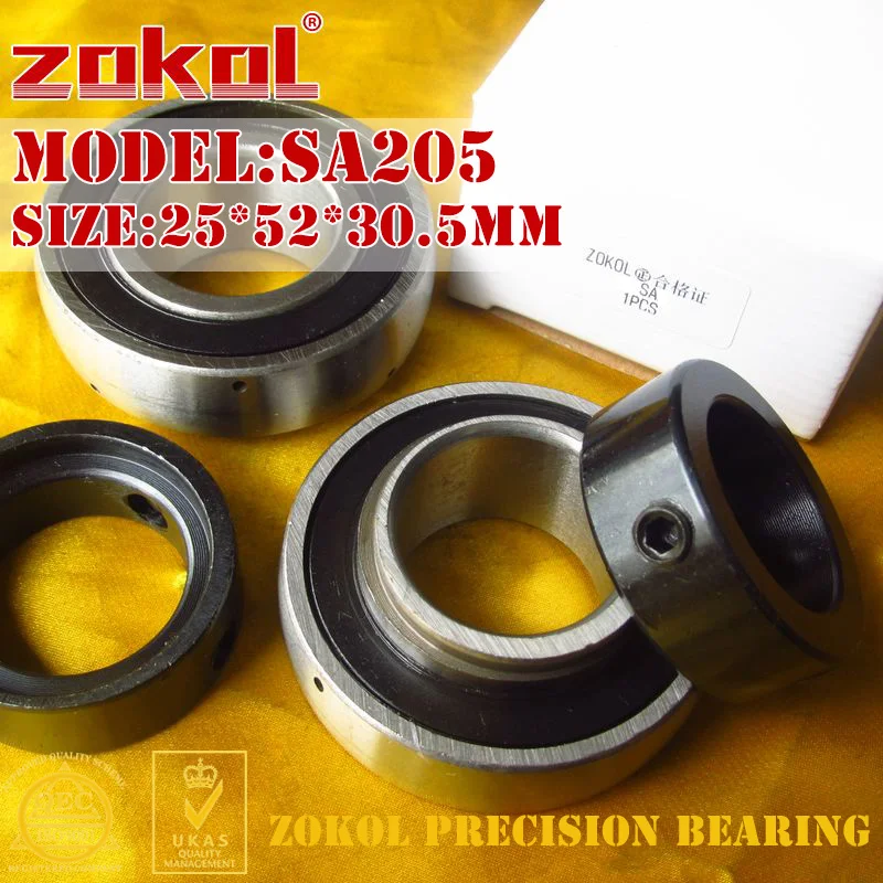 Подшипник zokol SA205 блок подшипника 25*52*30 5 мм|bearing bearing|bearing ballbearing pillow block |