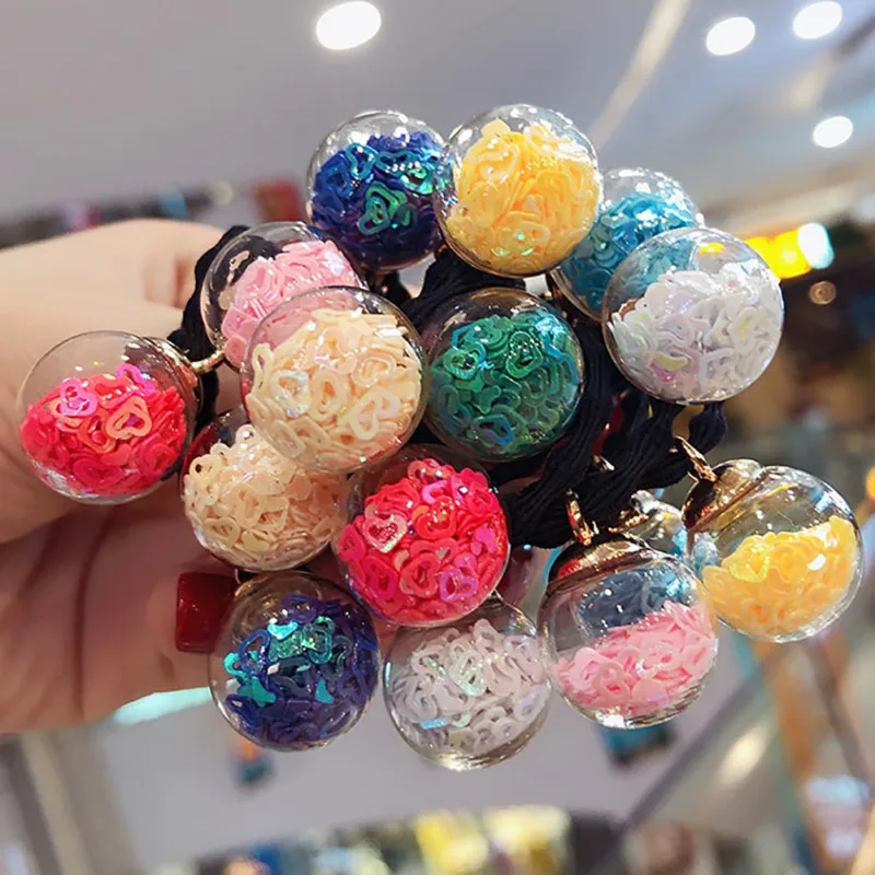 16 шт Детские волосы эластичные ленты для волос Clorful девушки конский хвост