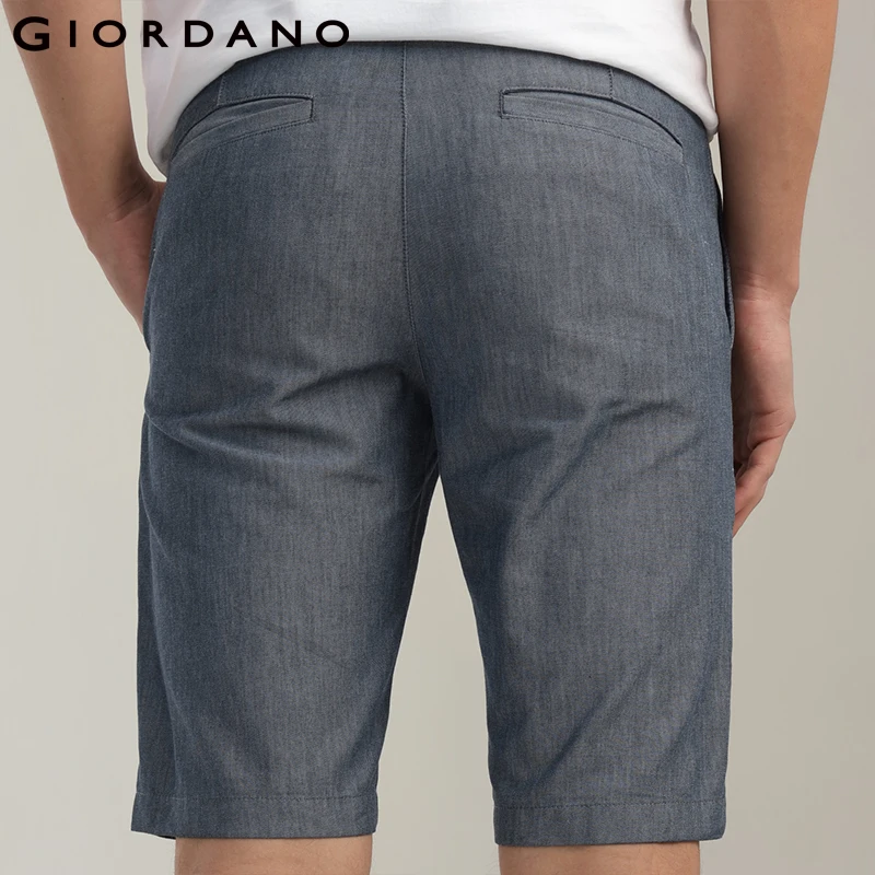 Джордано Для мужчин Твиловые шорты Повседневное бермуды Masculina Slim Fit Короткие