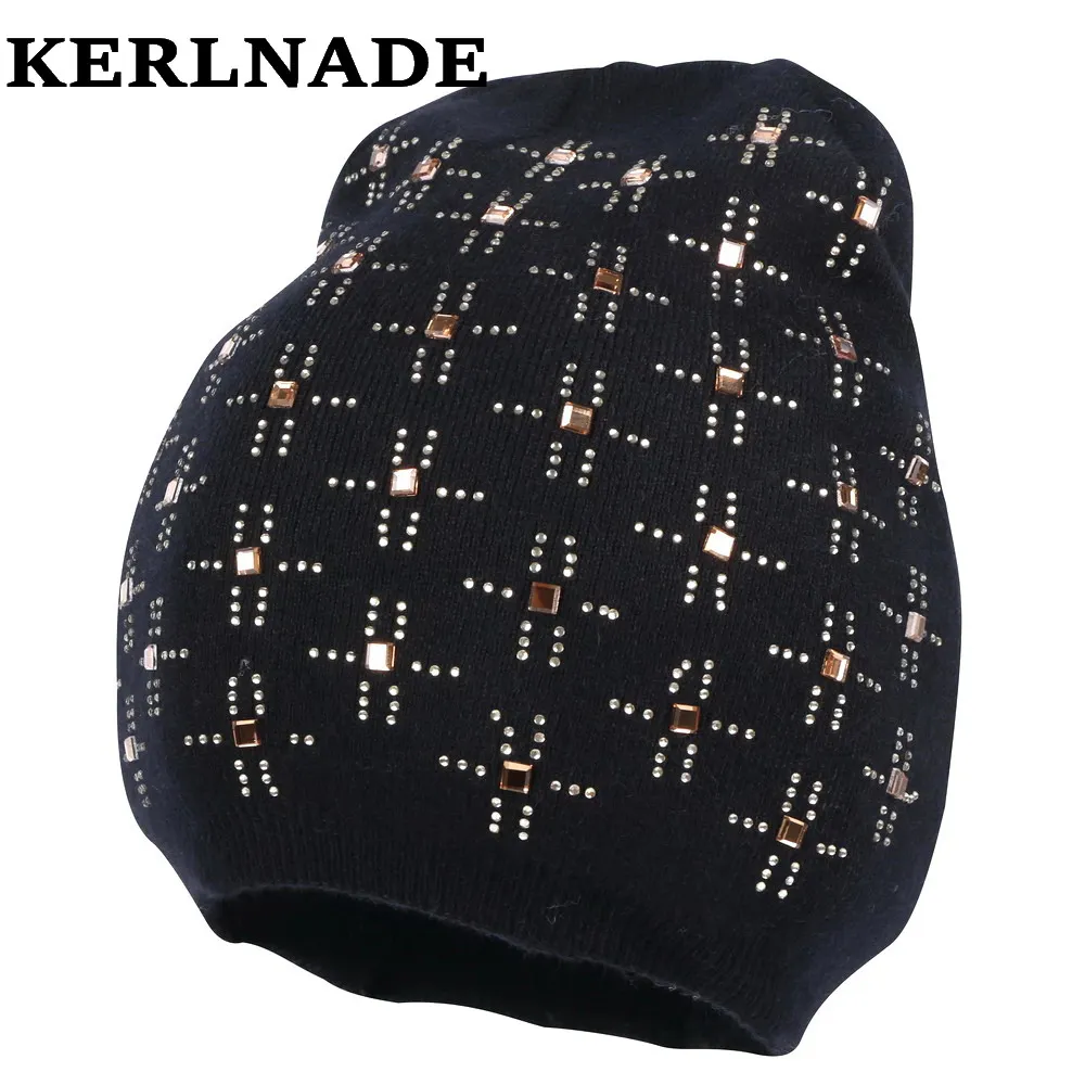 Новые модные женские вязаные шапочки шерстяные повседневные зимние шапки дизайн