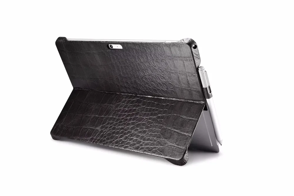 Icarer рельефный крокодил узор из натуральной кожи задняя крышка для Surface Pro 4 Ретро воловья кожа задняя крышка для Surface Pro 4