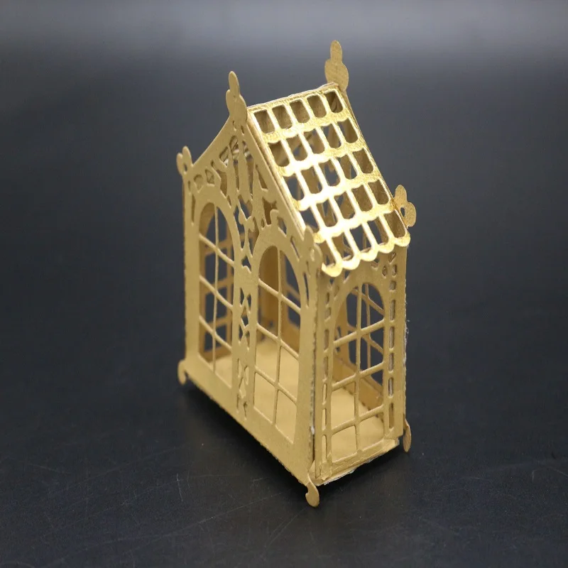 Glita Creatif 3D дом die srapbooking DIY подарок ручной изготовление бумажных карточек Зима