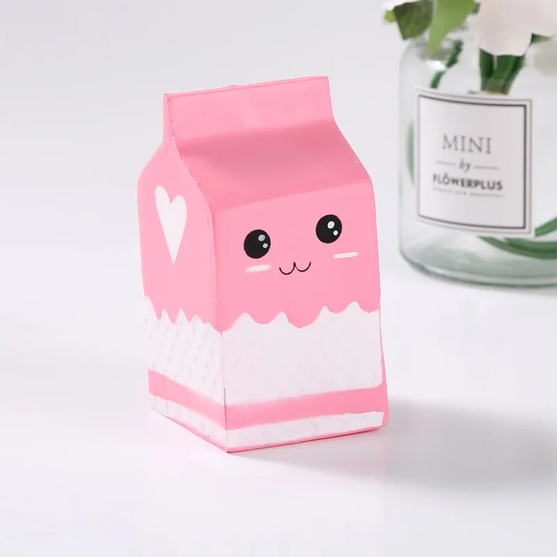 2018 kawaii Squishy пакет для молока/бутылка/может сжимать Веселые мягкие медленно
